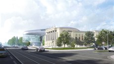 Takto bude podle studie vypadat nová koncertní hala v Ostravě.
