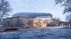 Takto bude podle studie vypadat nová koncertní hala v Ostrav�.