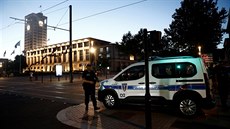 Francouzská policie zasahovala v bance ve francouzském mst Le Havre....