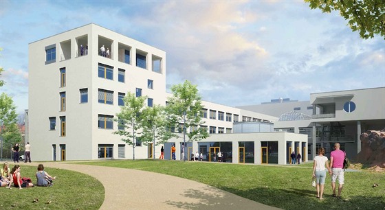 Masarykv onkologický ústav plánuje vybudovat nový vstupní pavilon, v nm lidé...