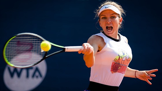 Simona Halepová na turnaji v Praze