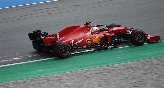 Sebastian Vettel v Barcelon