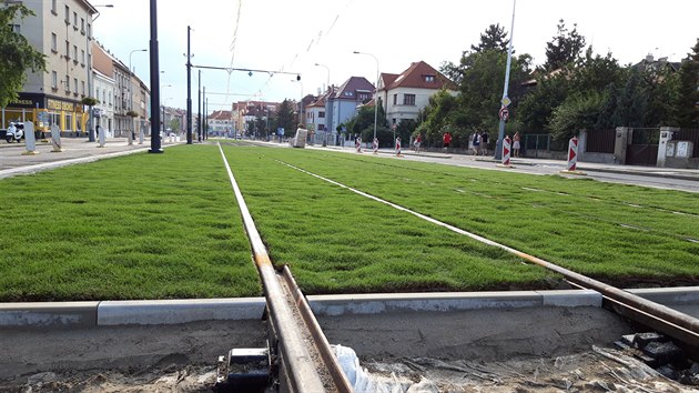 Rekonstrukce tramvajové trati ve Stranicích