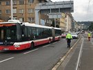 Dopravu v Radlick� ulici na Praze 5 v �ter� r�no zkomplikovala nehoda tramvaje...
