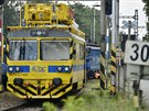 Vinou dopravn nehody byl eleznin provoz na trati Brno - Jihlava v seku...