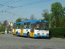 Trolejbus koda 14 Tr íslo 3238 v obratiti Michálkovice u Dolu Michal v rámci...
