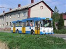 Trolejbus koda 14 Tr íslo 3235 na ulici Konvova, zastávka Chrustova....