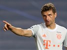 Thomas Müller, útoník Bayernu Mnichov, bhem tvrtfinálového utkání Ligy...
