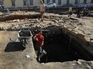 Archeologick vykopvky na prostranstv zvanm Lauby v centru Ostravy (12....