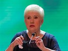 Pedsedkyn bloruské ústední volební komise Lidia Jermoinová (10. srpna 2020)