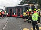 Nehoda tramvaje v Radlick� ulici