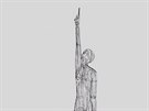 Jet vý - jedno z dl karlovarského sochae Tomáe Doleje.