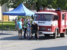 Testovn vech oban obce Tatin na Plzesku na koronavirus. (16. 8. 2020)