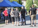 Testovn vech oban obce Tatin na Plzesku na koronavirus (16. 8. 2020)