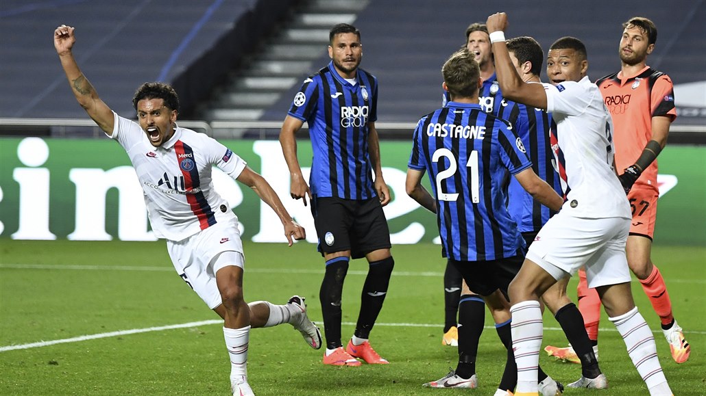 Atalanta - Paris St. Germain 1:2, favorit jde dál po obratu v nastavení