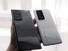 Samsung Galaxy Note 20 Ultra a Huawei P40 Pro+