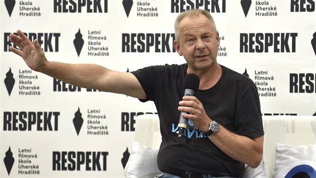 Režisér Václav Marhoul hovoří debatuje na festivalu Letní filmová škola v Uherském hradišti. (11. srpna 2020)