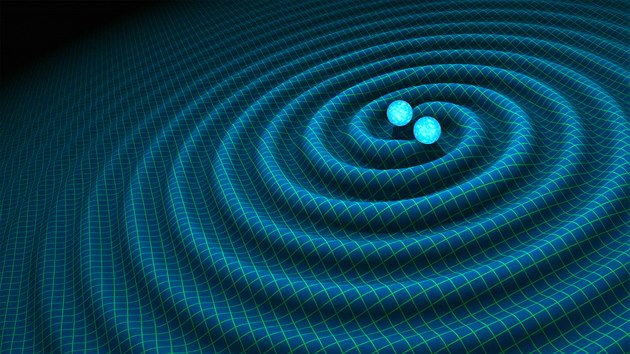 Vdci z Caltechu a Massachusetts Institute of Technology (MIT) popsali gravitan vlny tvoen binrnmi neutronovmi hvzdami. (2016)