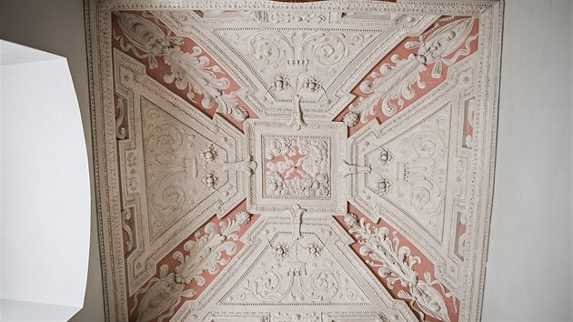 Stropní ozdoby patří k největším skvostům rosického zámku.