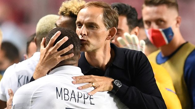 Nmeck trenr Thomas Tuchel lskou zahrnuje Kyliana Mbappho, svho svence v Paris St,. Germain.