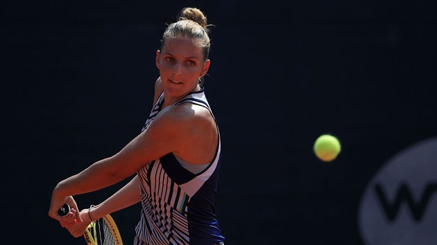 Kristna Plkov bhem turnaje Prague Open.
