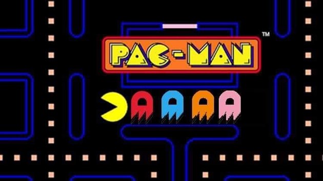 Nkterm fanoukm logo pipomn znmou hru Pac-Man.