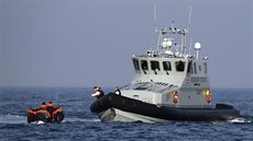 Záchrana migrant v kanálu La Manche (10. srpna 2020)