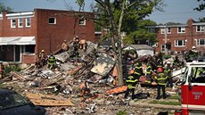 V Baltimoru v americkém stát Maryland explodoval plyn. (10. srpna 2020)