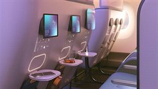 Nový koncept kabin letadel od renomovaného londýnského designérského studia...