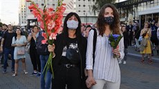 B�loruské protesty proti fal�ování výsledk� voleb (10. srpna 2020)
