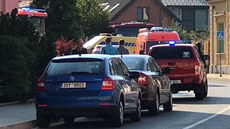 Zásah IZS u poáru domova pro seniory ve Men na Mlnicku. (13. srpna 2020)