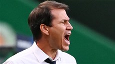 Rudi Garcia, trenér Lyonu, b�hem �tvrtfinále Ligy mistr� proti Manchesteru City.