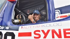 Slavný jezdec F1 Emerson Fittipaldi se na okruhu v Most projel truckem...