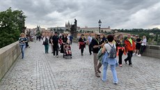Noní ivot v centru Prahy (17. ervence 2019)