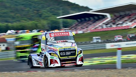 Adam Lacko na trati závodu taha Czech Truck Prix v Most