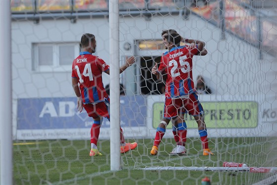 Gólová radost plzeských fotbalist v úvodním ligovém utkání proti Opav.