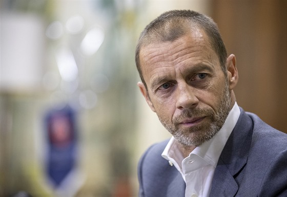 Prezident UEFA Aleksander eferin 