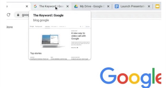 Google Chrome nově ukáže náhled při najetí kurzorem myši na záložku karty.