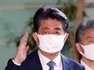 Japonský premiér inzó Abe. (28. srpna 2020)