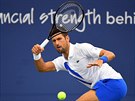 Srb Novak Djokovi ve finále turnaje v New Yorku