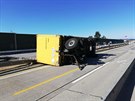 Provoz na dálnici D1 na Vysoin ve smru na Brno blokovala nehoda. Kousek za...
