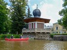 Romantický altán ve stylu tureckého pavilonu stojí ve Svtlé nad Sázavou hned u...