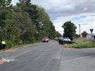 Nehoda dvou osobních aut v itce v Praze-západ. idi jedoucí z vedlejí...
