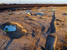 Archeologové pi przkumu na stavb obchvatu u msteka Zápy objevili rozsáhlé...