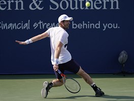 Brit Andy Murray dobh k mi na turnaji v New Yorku.