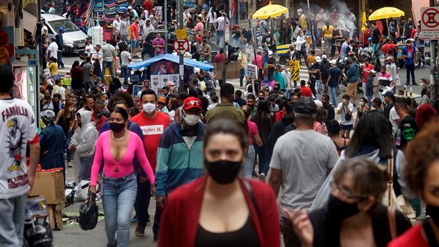 Brazilské São Paulo během koronavirové epidemie (20. srpna 2020)