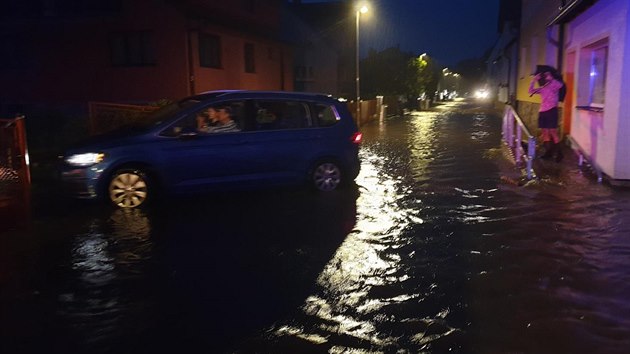 Po pvalovm deti v polovin srpna byly zatopen ulice ve Volarech na Prachaticku.