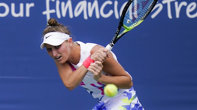 Markta Vondrouov na turnaji v New Yorku