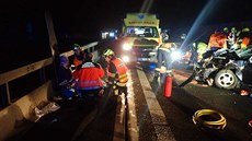 Dopravní nehoda, pi které zachraoval Hynek erný ivot. (17.11.2019)