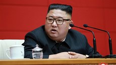 Severokorejský vdce Kim ong-un na shromádní Ústedního výboru dlnické...